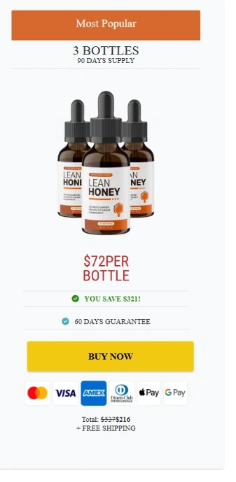 LeanHoney - 3 Bottle